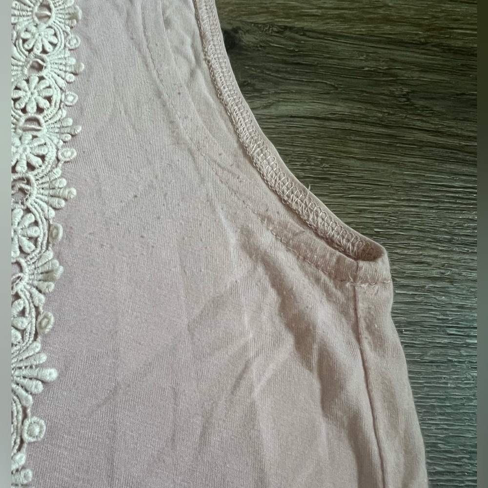 POL Lacey Tunic Tank Top Light Pink Size Medium - Picture 7 of 10